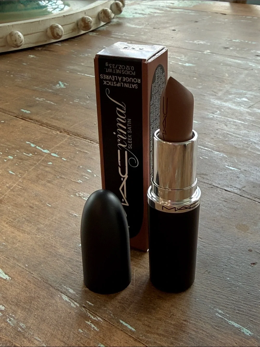 MAC Cosmetics Sleek Satin Lipstick — Muted Taupe Brown